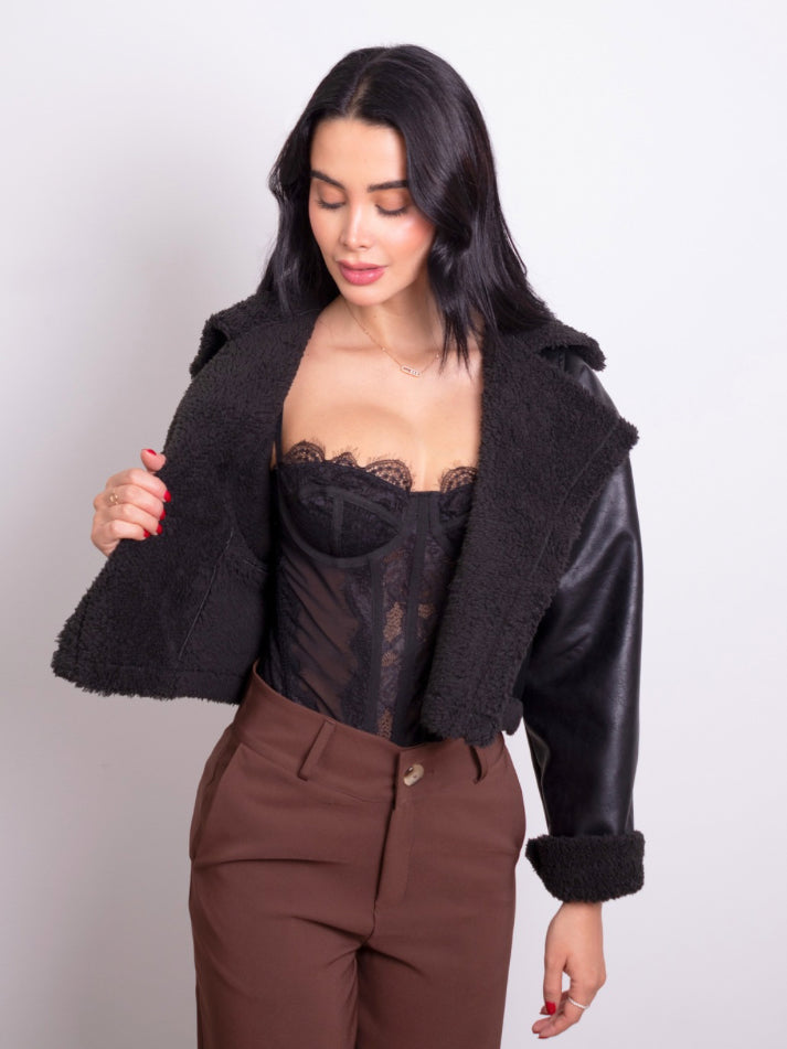 CAZADORA NEGRA OVEJERO