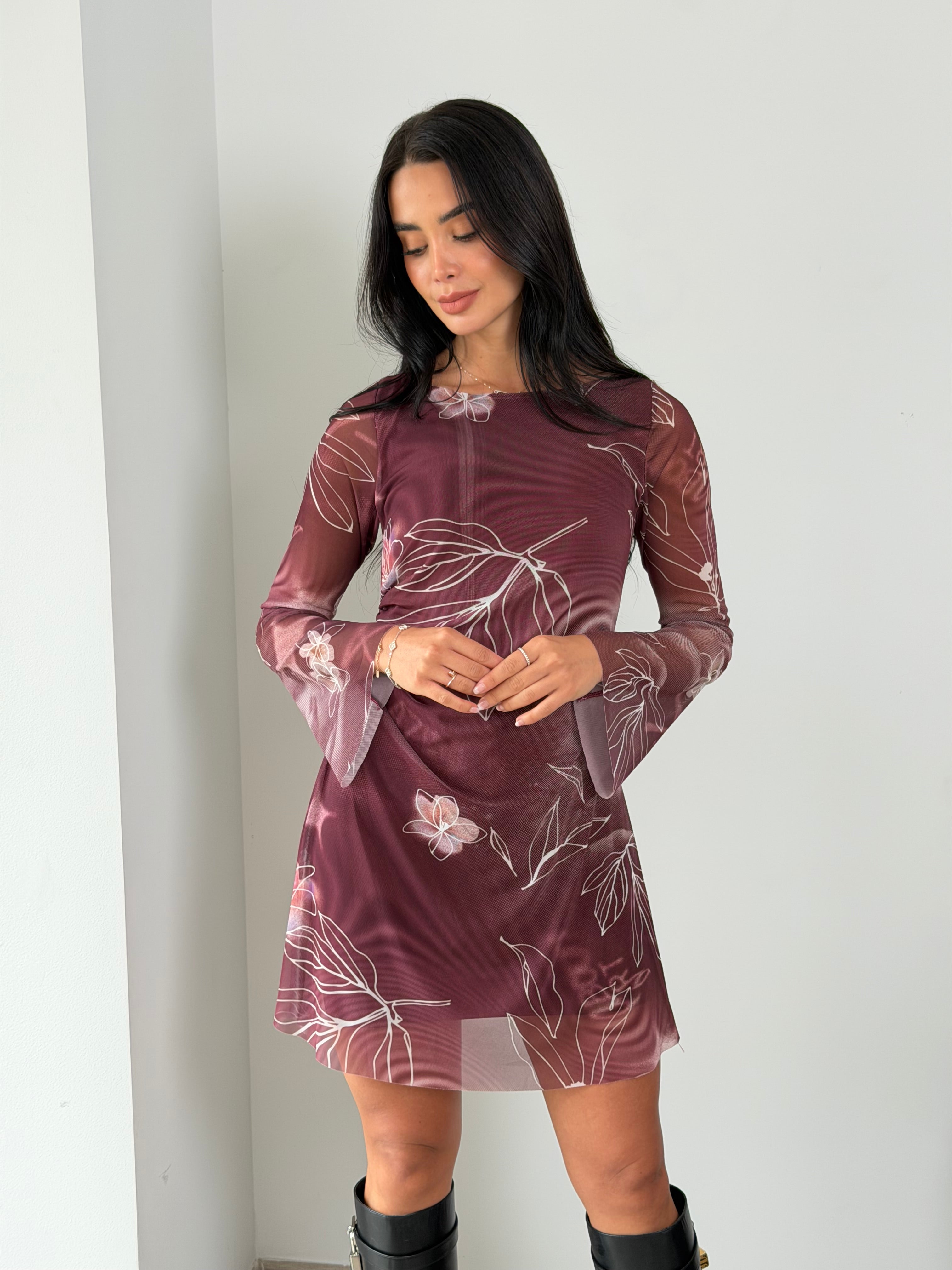 Vestido Velo asimetric