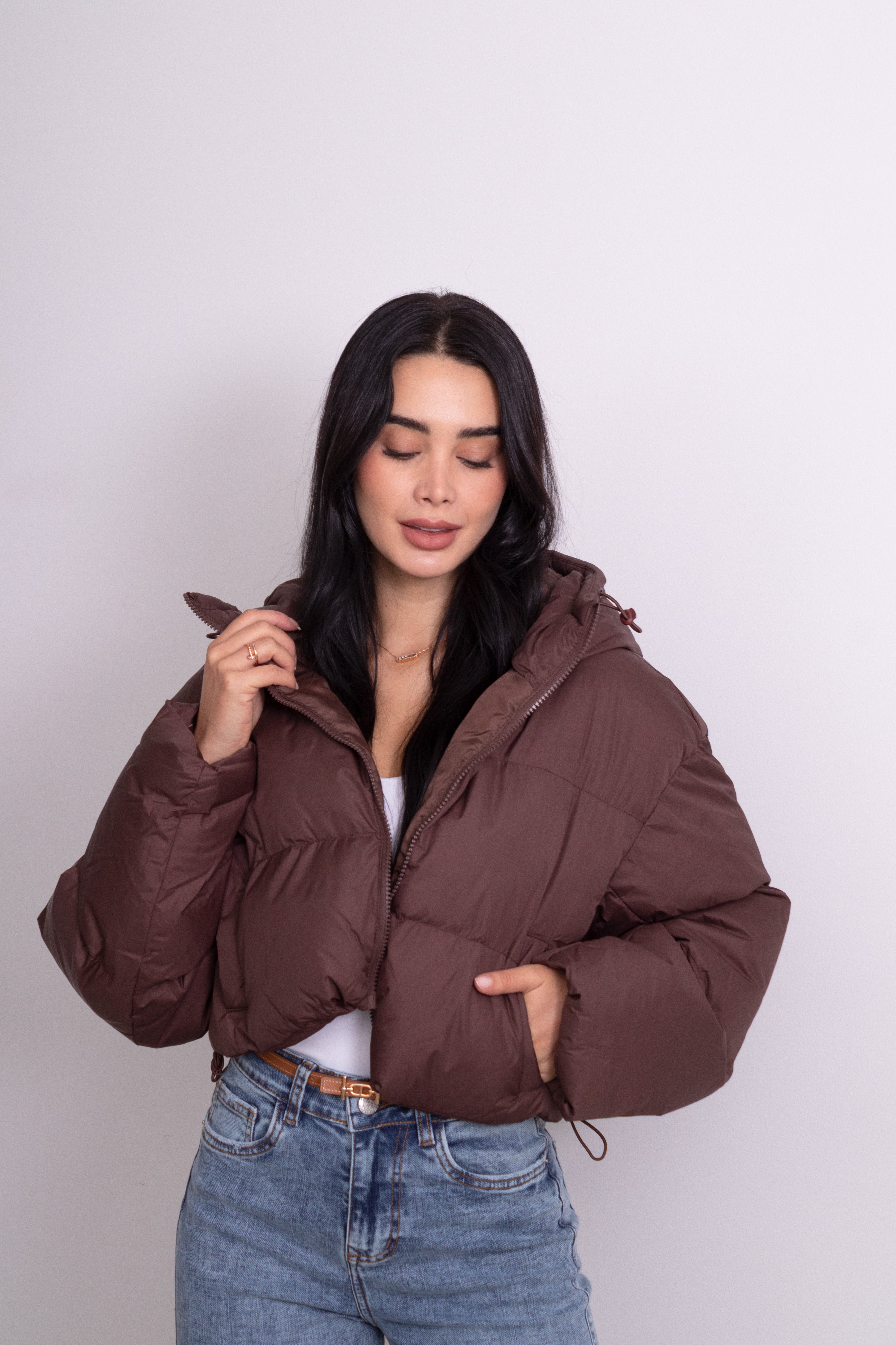 Bomber puffer café