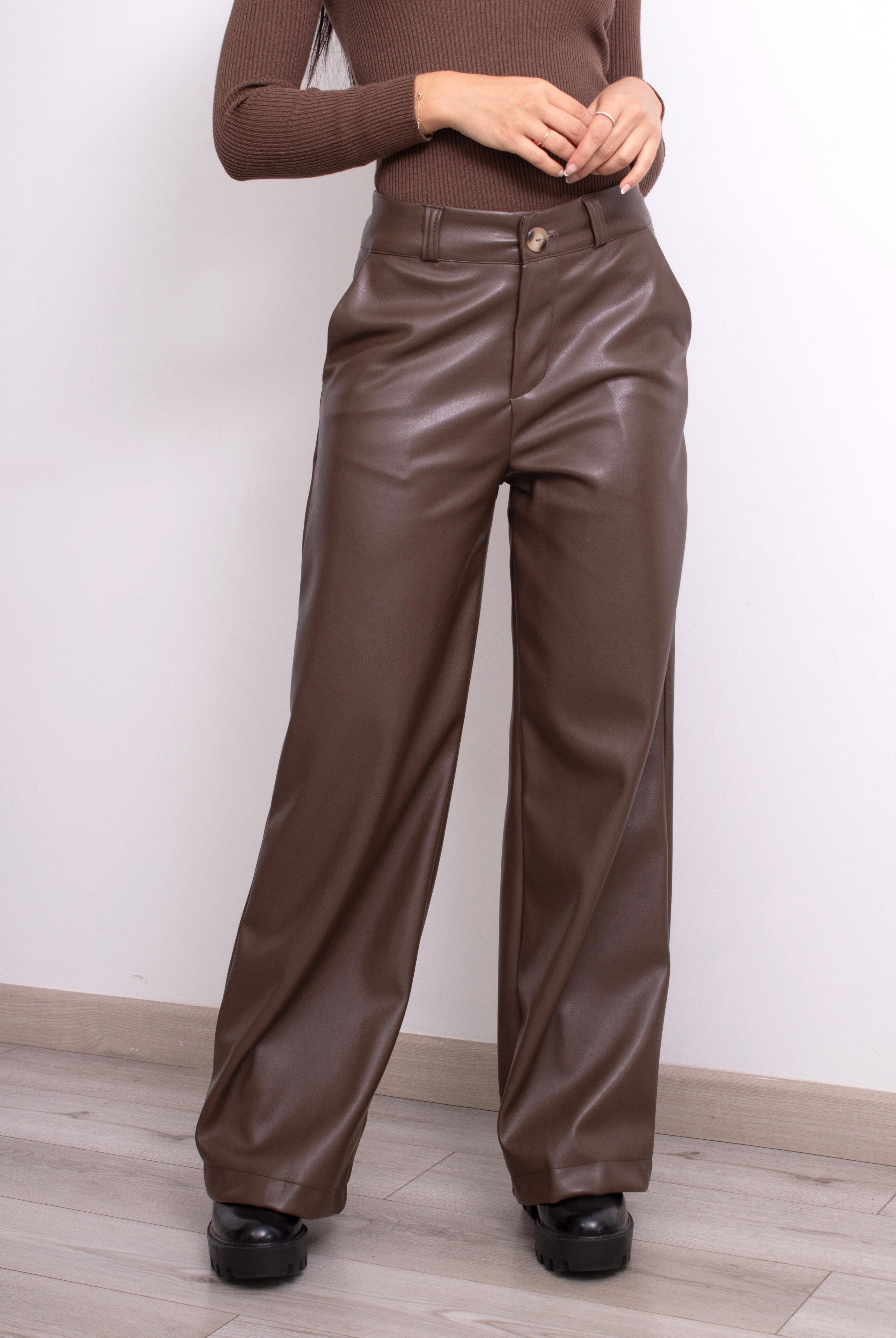 Pantalón Culott Cuero
