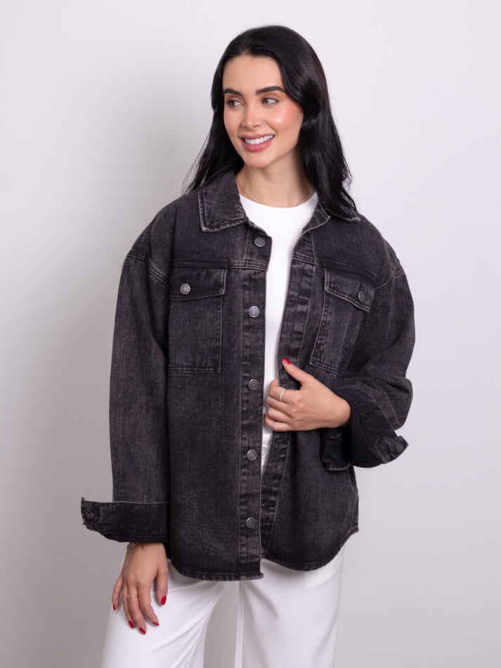 Leñadora Denim Gris