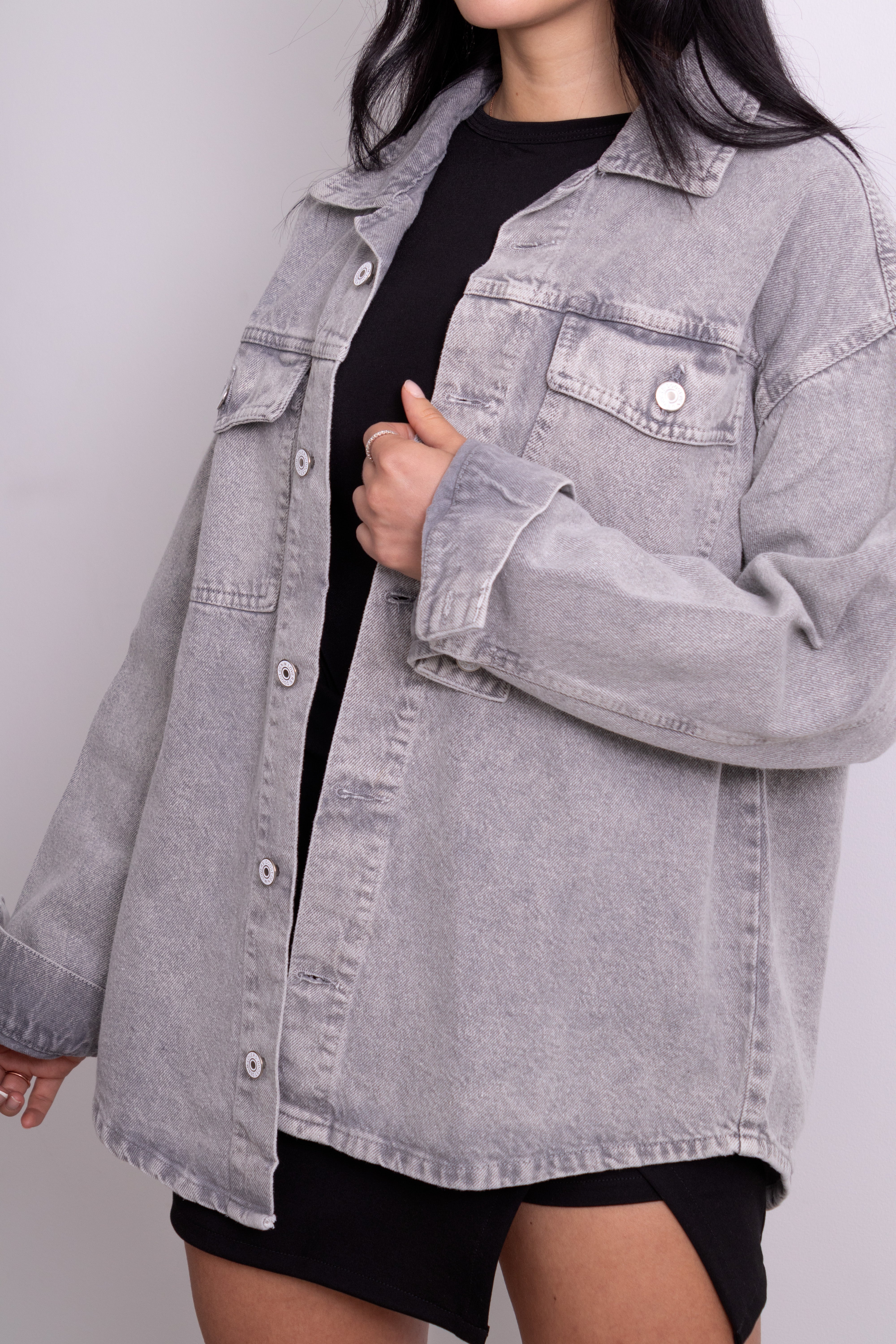 Leñadora dénim Gris