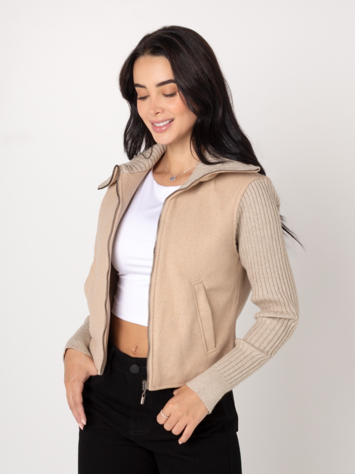 Chaqueta Paño Rib