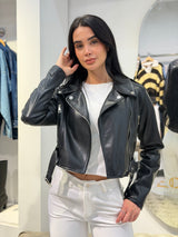 Chaqueta Biker brillante
