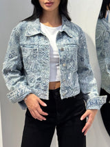 Chaqueta Denim Bordado