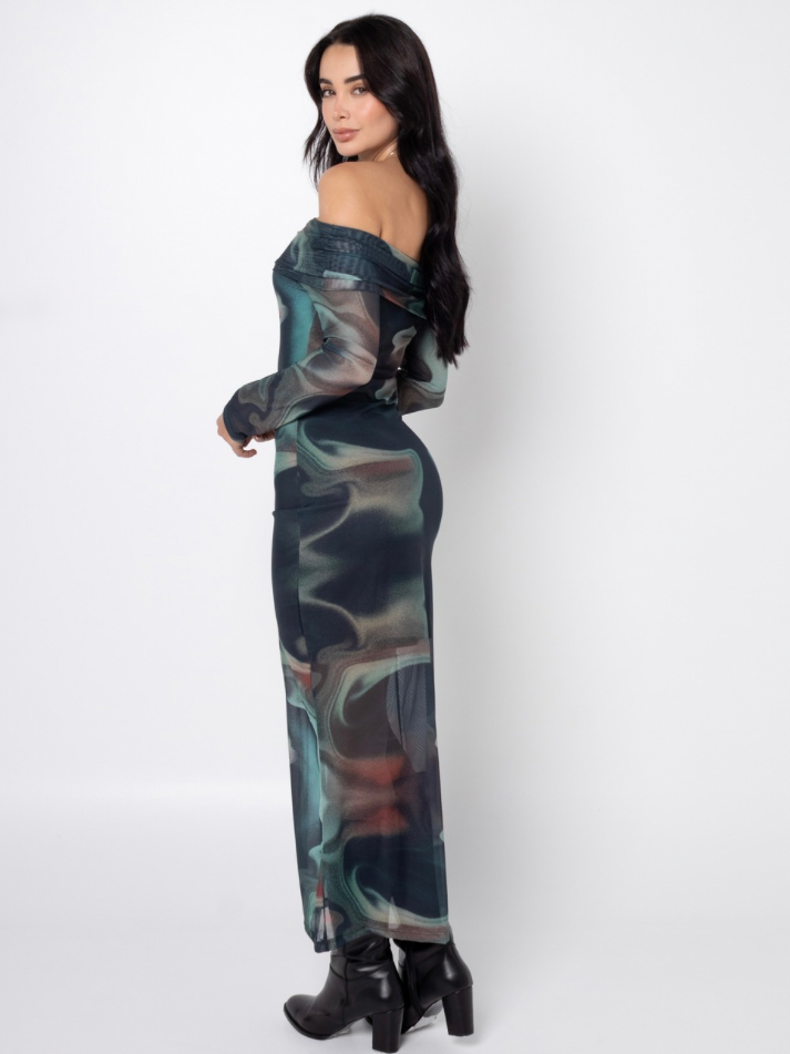 Vestido Ondas Verde