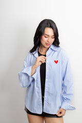 CAMISA HEART AZUL