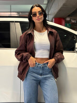 Cazadora Oversized Vino