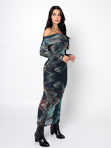 Vestido Ondas Verde