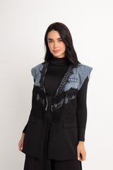 Chaleco Denim Encaje