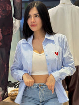 CAMISA HEART AZUL