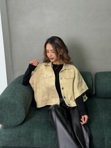 Capa Jean corta beige