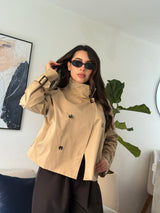 Chaqueta Trench cuello alto