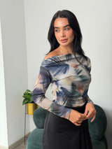 Blusa Nácar Estampada