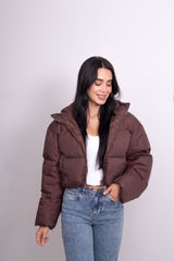 Bomber puffer café