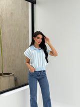 Chaleco Polo Rayas