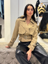 Gabardina Trench corta