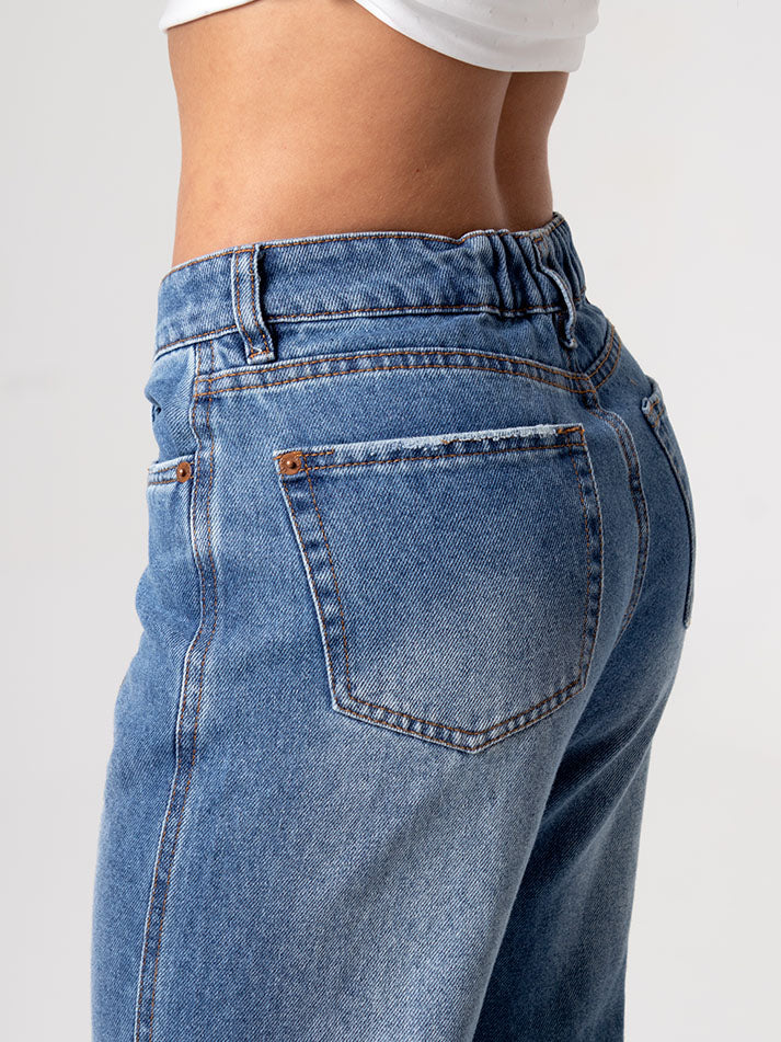 Jean baggy resortado