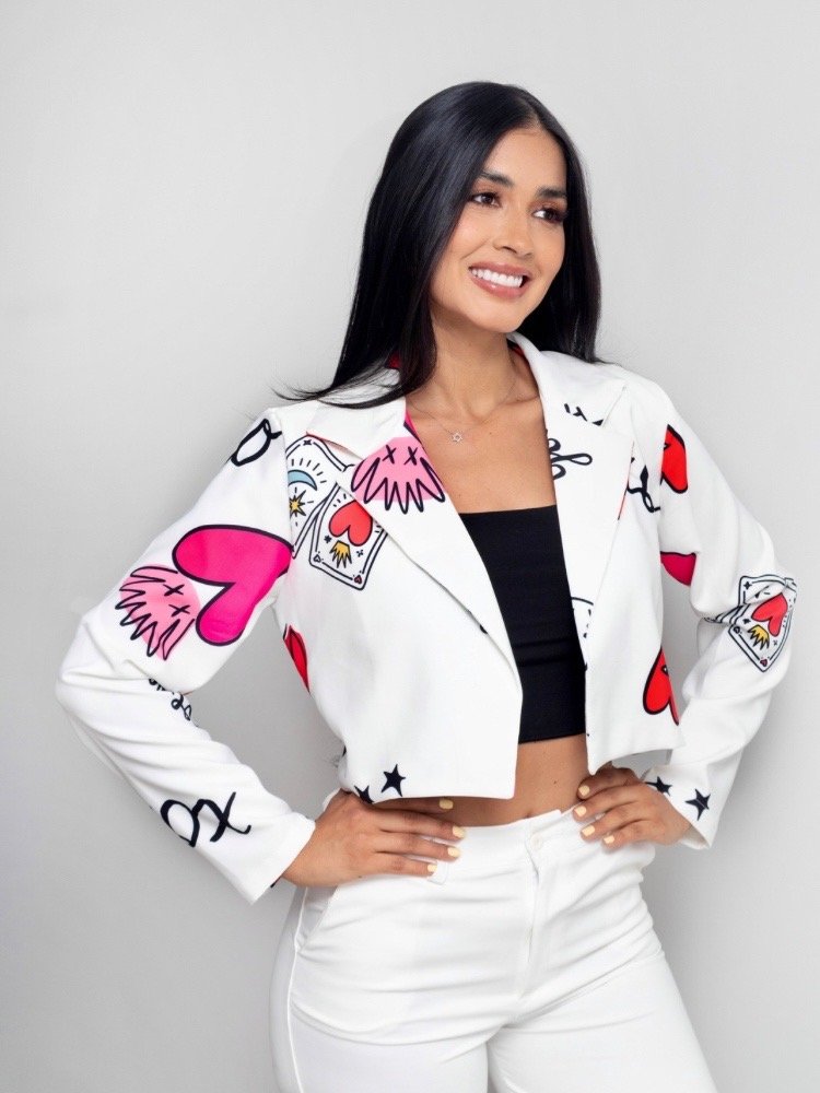 BLAZER MINI CORA ROJO