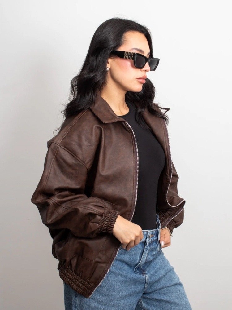 CAZADORA OVERSIZED CAFE